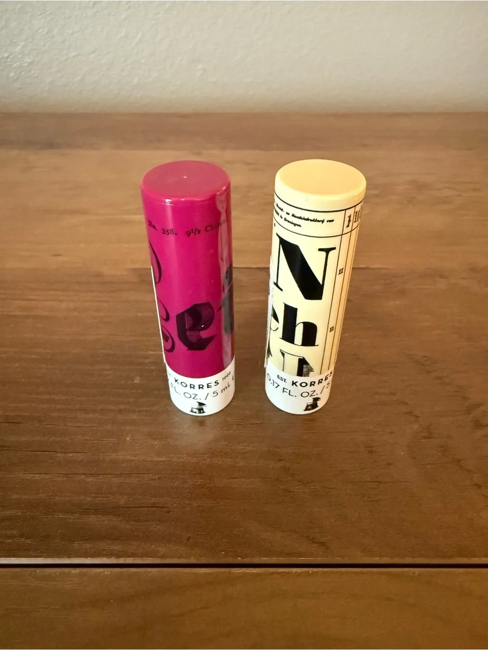 KORRES Lip Butter Sticks - Berry & Natural Tubes